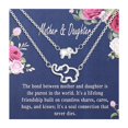 thumbnail image 1 of SIfdSeng Mother Daughter Necklace Set Rhinestone Necklace Big Elephant Little Elephant Rhinestone Necklace Suit to My Daughter to My Mom, 1 of 9