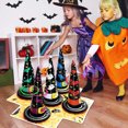 thumbnail image 4 of 1 Set of Inflatable Halloween Witch Hat Ring Set Party Toss Game Party Supplies, 4 of 8
