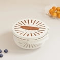 thumbnail image 4 of Hearth & Gear Berry Fresh Keeping Fruit Storage Containers Airtight Storage Containers for Pantry 4 Cup Glass Storage Containers with Lids 3 Compartment Food Container Glass Ingient Cereal Container, 4 of 4