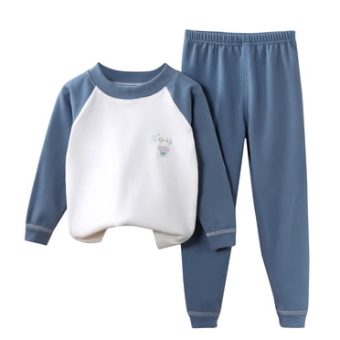 Yuyuzo Ensembles 2 Pcs pour Nouveau-Nés Filles Garçons Manches Longues Col Rond Hauts Patchwork avec Pantalons Vêtements de Détente Tenues Chaudes