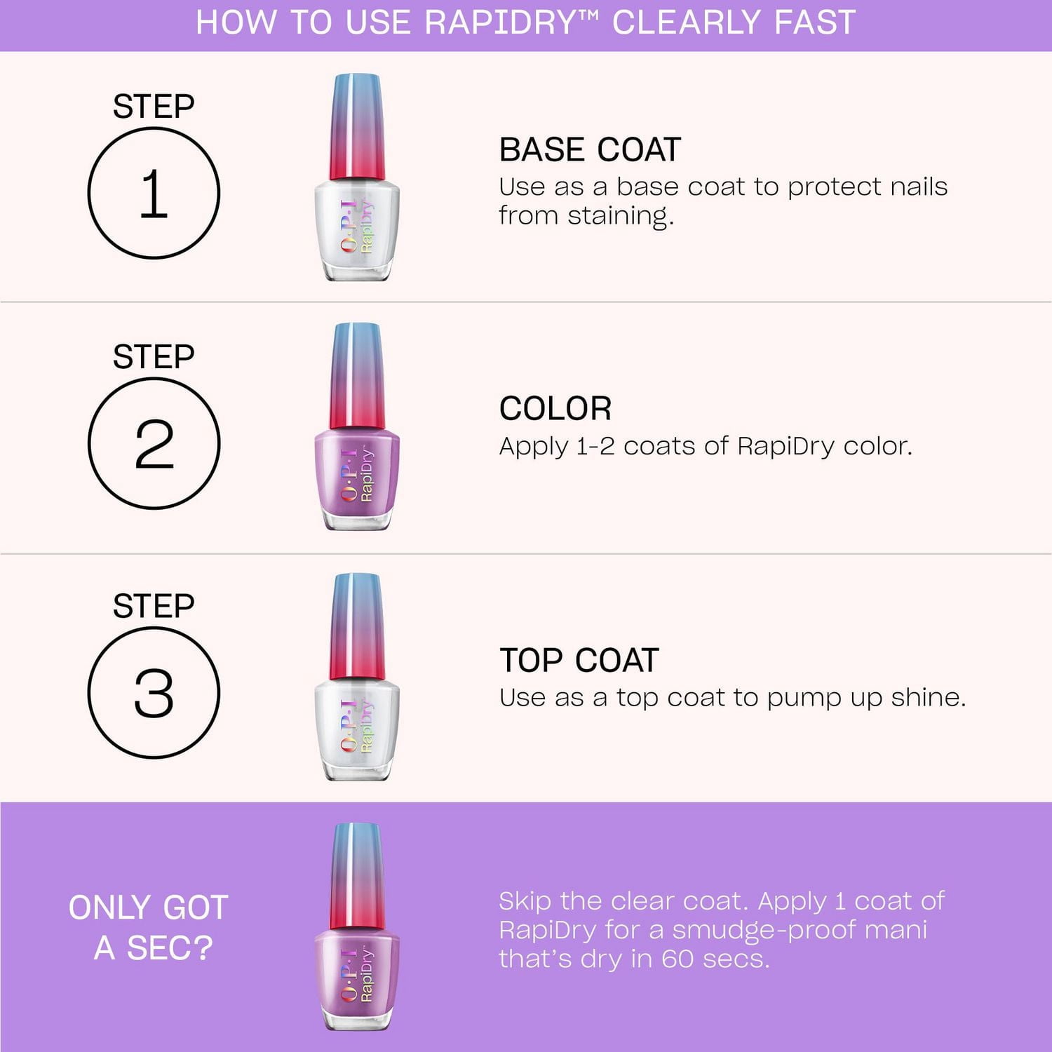 RapiDry™ Vernis à Ongles à Séchage Rapide