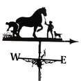 thumbnail image 2 of DOLITY Vintage Look Weather Vane Garden Kit Outdoor Metal Weathervane Cupolas Horse, 2 of 8