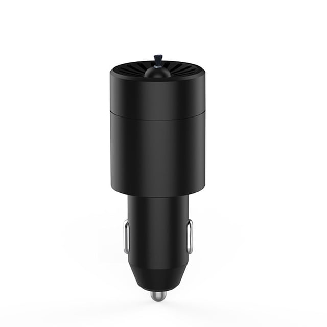 Decodeary Experience Odor-Free Car Rides Mini Air Freshener For Car Car Mounted Negative Ion Purifier Can Matte black