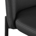 thumbnail image 3 of Bouclair Tabouret de Bar en Similicuir Noir et Métal, 3 of 9