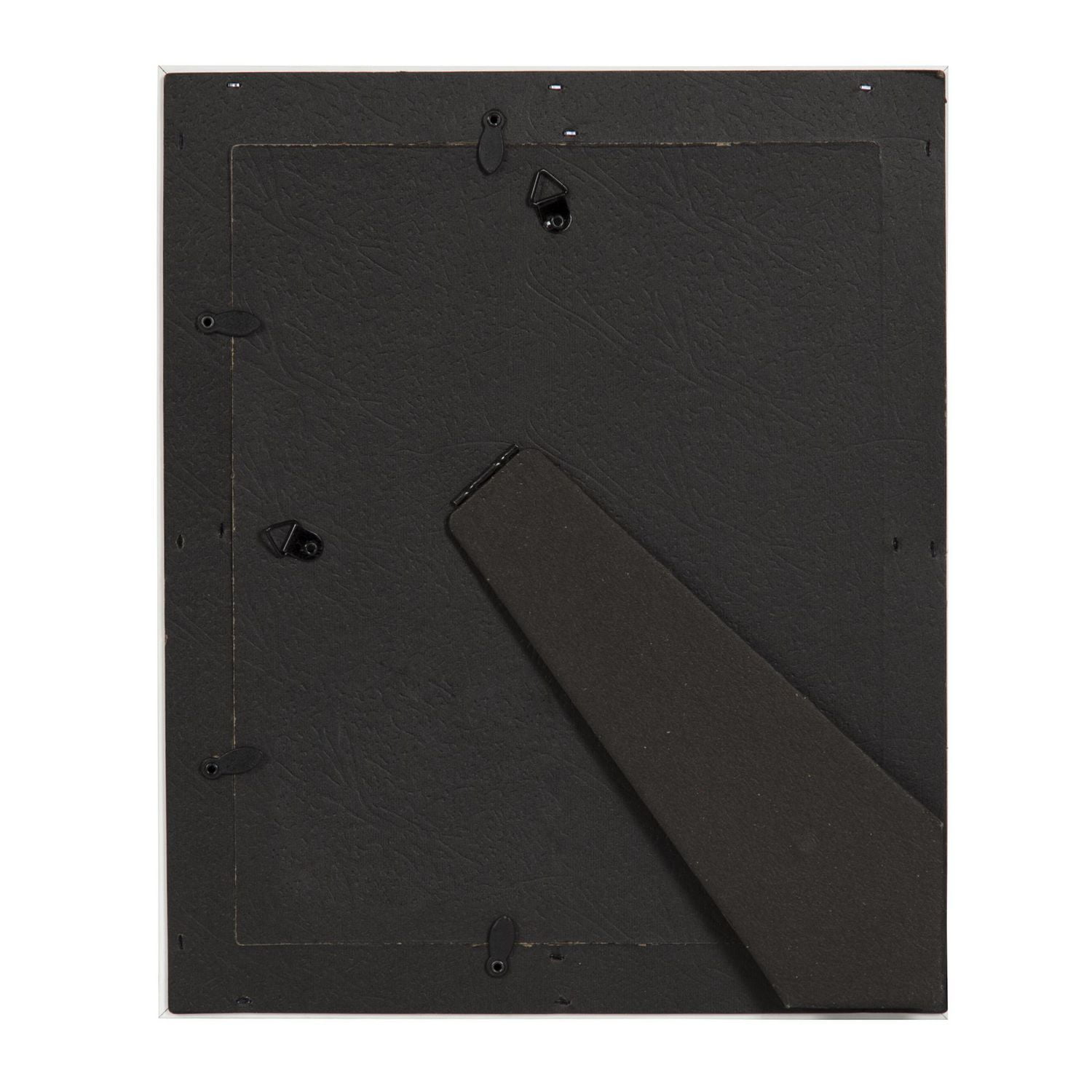Cadre photo de table blanc Brimstead de DesignOvation 20,3 cm x 25,4 cm avec passe-partout de 12,7 cm x 17,8 cm