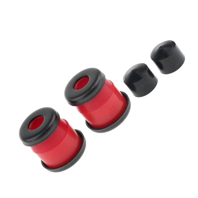 Skateboard Rebuild Kit Bushings Washers Pivot Cups for Bushings Set 2 Trucks 5in Red
