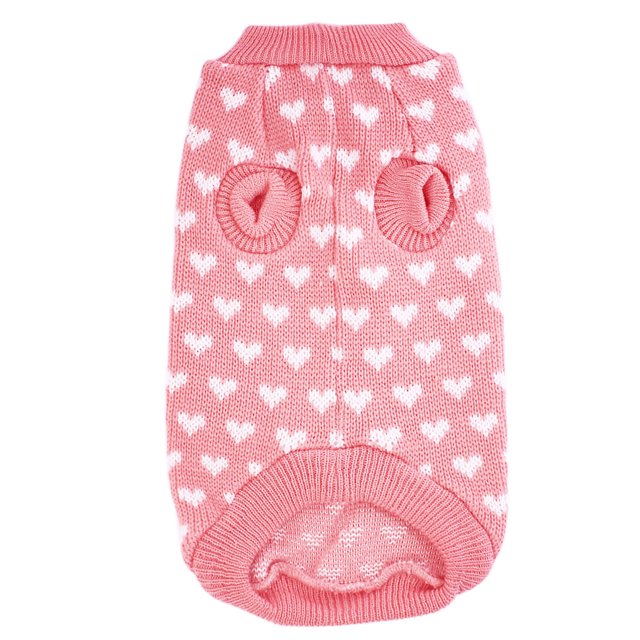 Kcodviy Cat Pet Sweater Cute Dog Clothe Heart Pattern Dog Clothes Sweaters for Dogs Small Pet Supplies Dog Clothes Bulk Dog Clothes for Medium Dogs Dog Clothes
