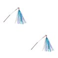 thumbnail image 2 of QualitChoice Chat Teaser Bâton Léger Portable Chats Jouet Réutilisable Shinny Exercice Exquis Imperméables Animaux de Compagnie Bâtons Interactifs Bleu 2PCS, 2 of 6