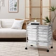 thumbnail image 3 of Patiojoy Chariot de Rangement Roulant à 12 Tiroirs avec Dessus Organisateur Transparent, 3 of 9