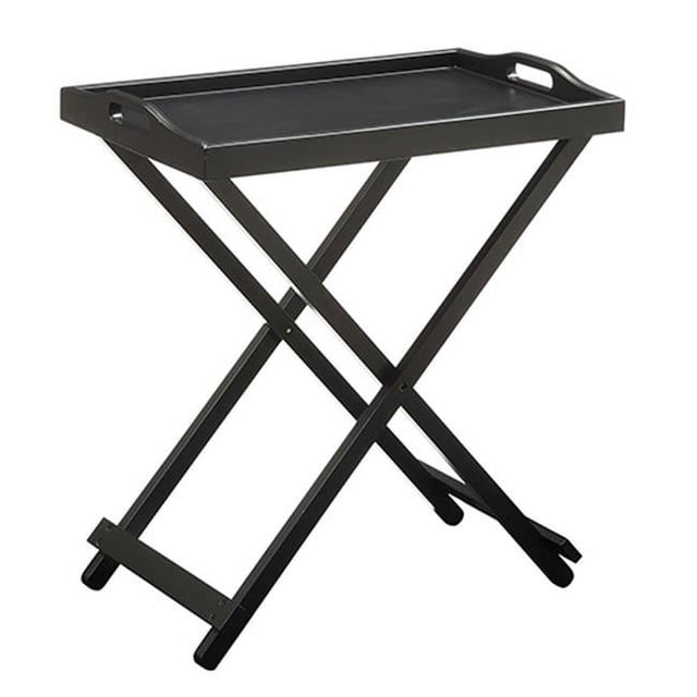 Table Pliante à Plateau avec Fini Noir