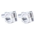 thumbnail image 1 of 2PCS Motorcycle Mirror Mount Clamp, Aluminum Handlebar Rearview Mirror Adapter for Motorbike ATV Scooter Project Bikes, 1 of 7