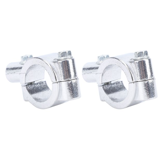 2PCS Motorcycle Mirror Mount Clamp, Aluminum Handlebar Rearview Mirror Adapter for Motorbike ATV Scooter Project Bikes