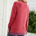 thumbnail image 4 of Pisexur Chandails en Molleton à Manches Longues pour Femmes Col Rond Décontracté T-Shirts Blouses Chandails en Molleton Tuniques avec Poche, 4 of 4