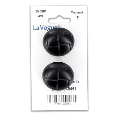 LA VOGUE 25 mm (0.98 in) Shank bouton - noir