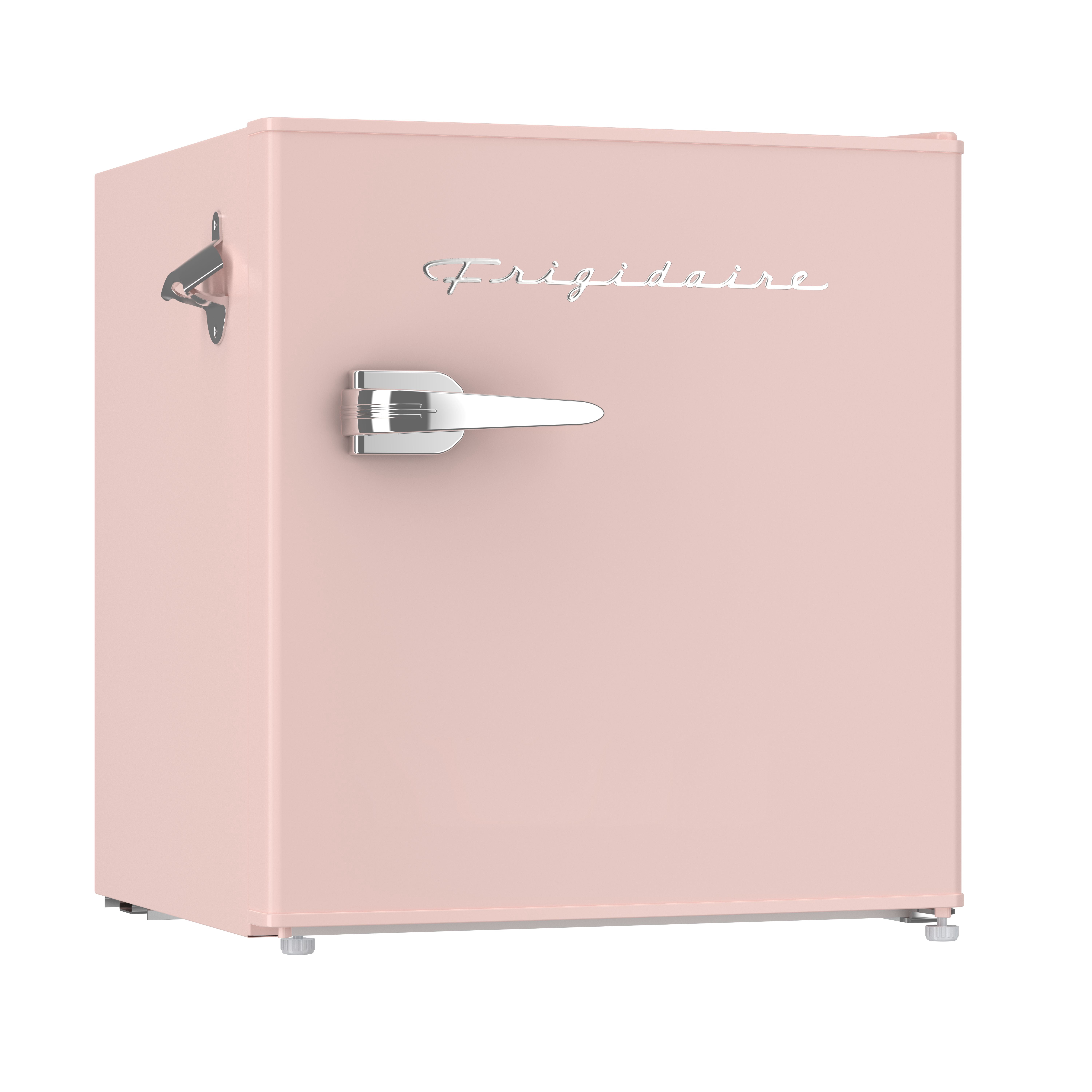 Mini-réfrigérateur rétro Frigidaire 1,6 pi³ avec ouvre-bouteille latéral, réfrigérateur compact avec compartiment congélateur, corail