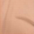 thumbnail image 1 of oneOone Viscose Chiffon Orange Fabric Check Craft Projects Decor Fabric Printed By The Yard 42 Inch Wide, 1 of 5