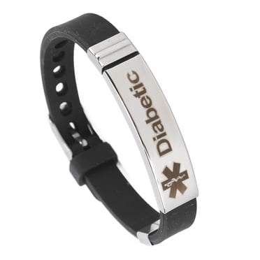 Emergency Awareness Jewelry,Diabetes Medical Alert Bracelet Medical Alert Bracelet Alert ID Wristband Built for Professionals