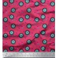 thumbnail image 1 of Soimoi Rayon Crepe Fabric Dart Board Sports Print Fabric by Yard 46 Inch Wide, 1 of 3