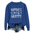 thumbnail image 1 of WEAIXIMIUNG Sweat-Shirt Surdimensionné pour Femmes Mode Décontractée Couleur Unie Manches Longues Imprimé Lettre Col Rond Hoodie, 1 of 4