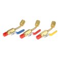 thumbnail image 3 of Graflsoa Valve d'Arrêt de Réfrigérant Universelle R410A R134A pour Tuyaux de Recharge CVC, Filetage SAE 1/4 Pouces, Matériau Cuivre, Plusieurs Options de Couleur (Or + Jaune/bleu/rouge), 3 of 7