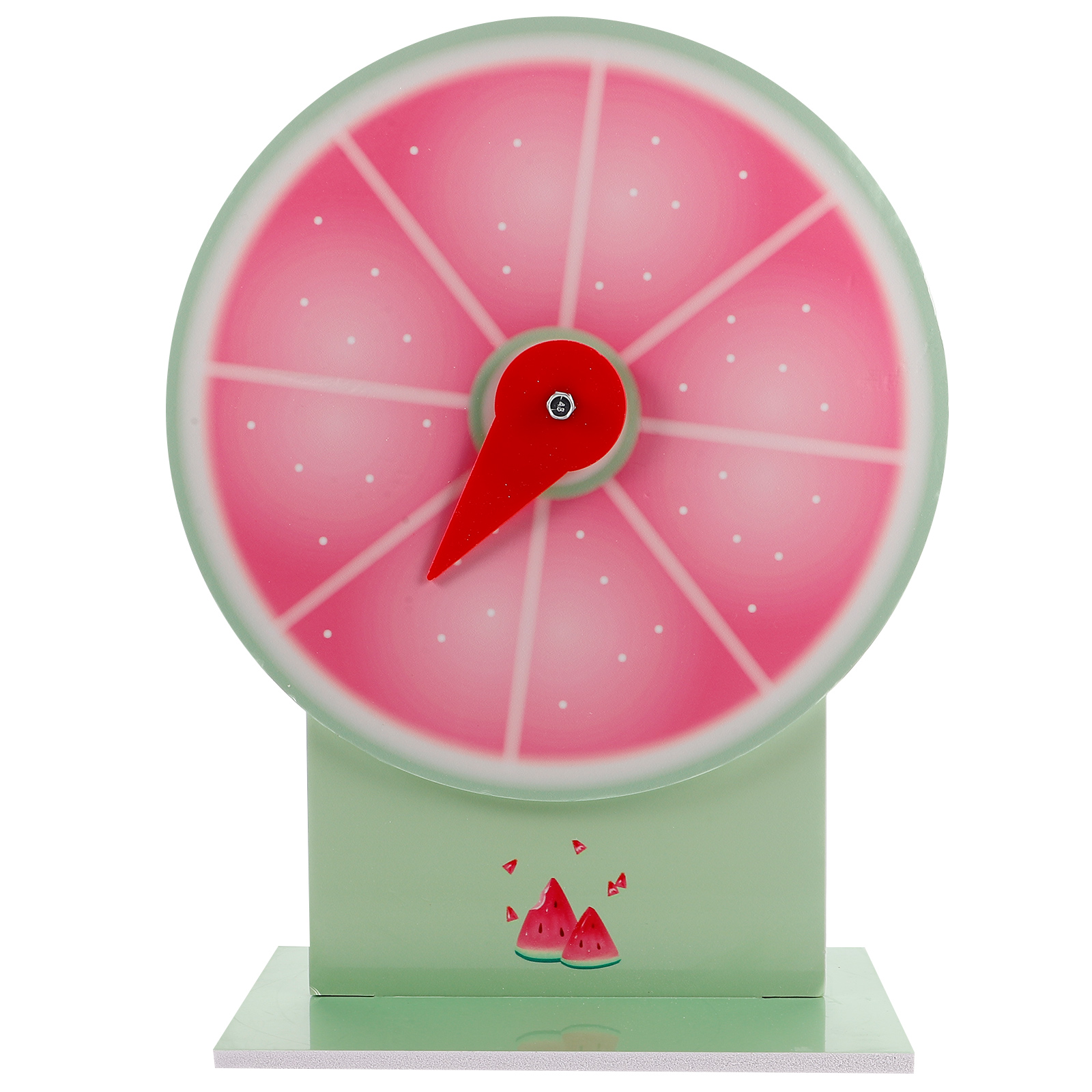 CIMAXIC Party Watermelon Wheel of Prizes Turntable Prize Wheel 30cm Tabletop Spinning Prize Wheel Fortune Raffle Wheel Spinner Lucky Draw Wheel with Stand Halloween Trade Show New Year Party
