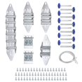 thumbnail image 1 of Kit de Mise au Point de Charnière et Rouleau de Porte de Garage, Ensemble de Porte de Garage Rouleau 6200ZZ Bleu avec Couvercle pour Porte 8 x 8 Pi, 1 of 6