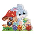 thumbnail image 2 of EGNMCR Easter DIY 5D Diamond Art Painting Kits, Easter Rabbit Eggs Tabletop Decoration With LED String Light, Cute Diamond Paintings Ornament For Easter Day, Gift, 2 of 6