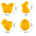 thumbnail image 3 of LSLJS Pastry/Cookie/Fondant Stampers,4-Piece Set Easter Day Cookie Set Tools, Home Accessories, 3 of 9