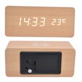thumbnail image 1 of Digital Alarm Clock Smart Usb Power Supply Mobile Led Voice Activated Alarm Clock Clock Home With Electronic For Bedroom Clock Room Clock Alarm Clocks, 1 of 8