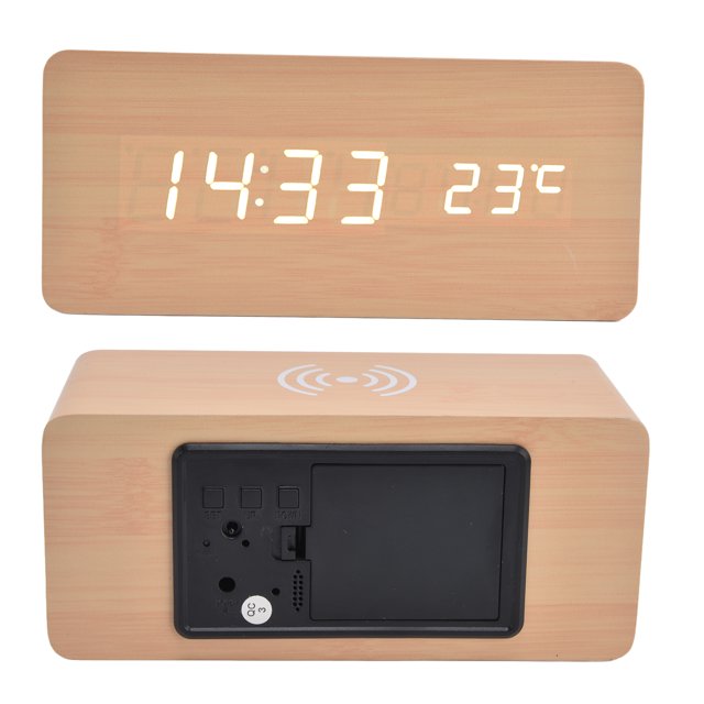 Digital Alarm Clock Smart Usb Power Supply Mobile Led Voice Activated Alarm Clock Clock Home With Electronic For Bedroom Clock Room Clock Alarm Clocks
