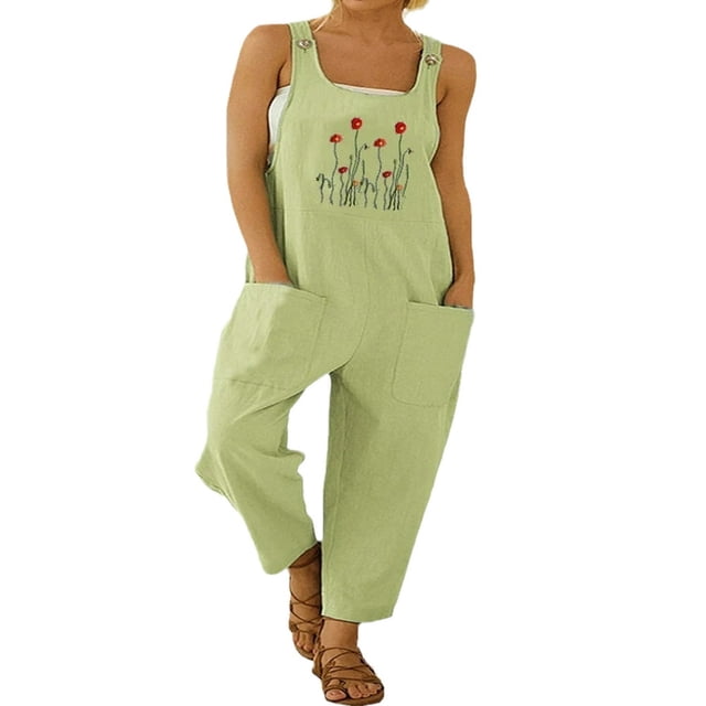 Jumpsuits For Women Sleeveless Backless Spaghetti Strap Wide Leg Pants