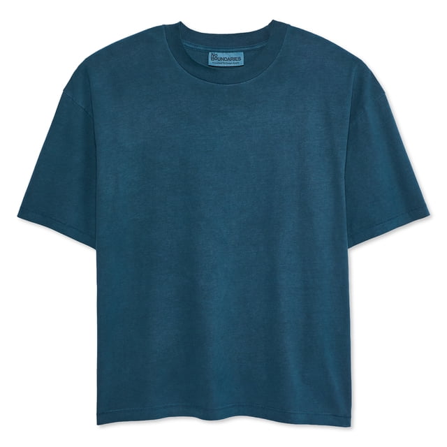 No Boundaries Men's Oversized Washed Short Sleeve T-Shirt