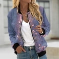 thumbnail image 5 of XZNGL Womens Casual Fashion Printed Pocket Zippered Top Coat, 5 of 5