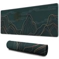 thumbnail image 1 of "Extended Gaming Mouse Pad Featuring Aesthetic Mountain Artwork: Large 31.5x11.8 Inch, Stable Rubber Base, Stitched Edges for Work, Game & Office", 1 of 7