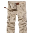 thumbnail image 4 of CEHVOM Men's Loose Multi-Pocket Washed Overalls Outdoor Casual Pants Trousers, 4 of 4