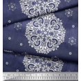 thumbnail image 2 of Soimoi Rayon Fabric Mandala Decorative Print Sewing Fabric Yard 56 Inch Wide, 2 of 3