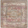 thumbnail image 1 of Ivory Geometric Distressed Oriental Turkish Area Rug, 1 of 5