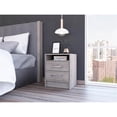 thumbnail image 2 of TUHOME Eter Nightstand  Engineered Wood Nightstands in  Gray, 2 of 8