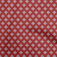 thumbnail image 1 of oneOone Rayon Red Fabric Asian Block Geometrical Shape Dress Material Fabric Print Fabric By The Yard 56 Inch Wide, 1 of 4