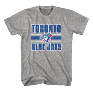 MLB Toronto Blue Jays Crew à manches courtes à rayures rétro pour hommes *Exclusivité en ligne
