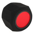 thumbnail image 2 of Éponge Acoustique d'Écran de Microphone Absorbant le Son, Filtre Acoustique Portable en Mousse Octogonale Rouge, 2 of 8
