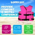 thumbnail image 3 of TRC Recreation Super Soft Child Life Jacket Vest, X Small, Flamingo Pink, 3 of 7