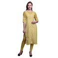 thumbnail image 1 of Bimba Kurti Droite Décontractée Imprimée Haut à Manches 3/4 Longue Kurta Robe pour Femmes, 1 of 6