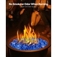 thumbnail image 4 of VEVOR 35 LBS Fire Glass 1/2-Inch Fireplace Glass Rocks for Fire Pit Table Cobalt Blue, 4 of 9