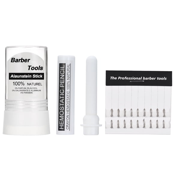 Stops Bleeding Styptic Pencil Alum Matchsticks Alum Stone 100% Natural After Shave Styptic Matches Stick Stone Shave Accessories for Men Razor Nicks Barber Home Use