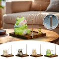 thumbnail image 2 of Porte-encens de Pêche Ornement de Bureau Mignon & Jardin, 2 of 5