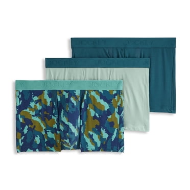 Jockey Boxeur-Brief Extensible en Coton pour Hommes avec Pochette Anti-Frottement de 3 Po - Lot de 3