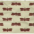 thumbnail image 4 of oneOone Cotton Poplin Twill Light Yellow Fabric Insect Block Craft Projects Decor Fabric Printed By The Yard 56 Inch Wide, 4 of 4