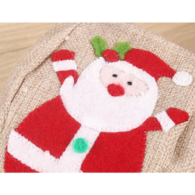 facefd Christmas Bags Gift Wrapping Packaging Storage Elk Container Handbag Goodie Bag Exquisite Embroidery for Jewelry Candy Birthday Snowman