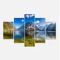 thumbnail image 2 of Crystal Clear Mountain Lake in Alps - Landscape Canvas Art Print, 2 of 3
